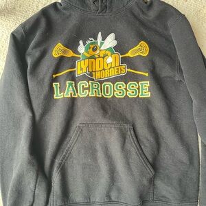 Black Lyndon Hornet Lacrosse Hoodie Sweater
